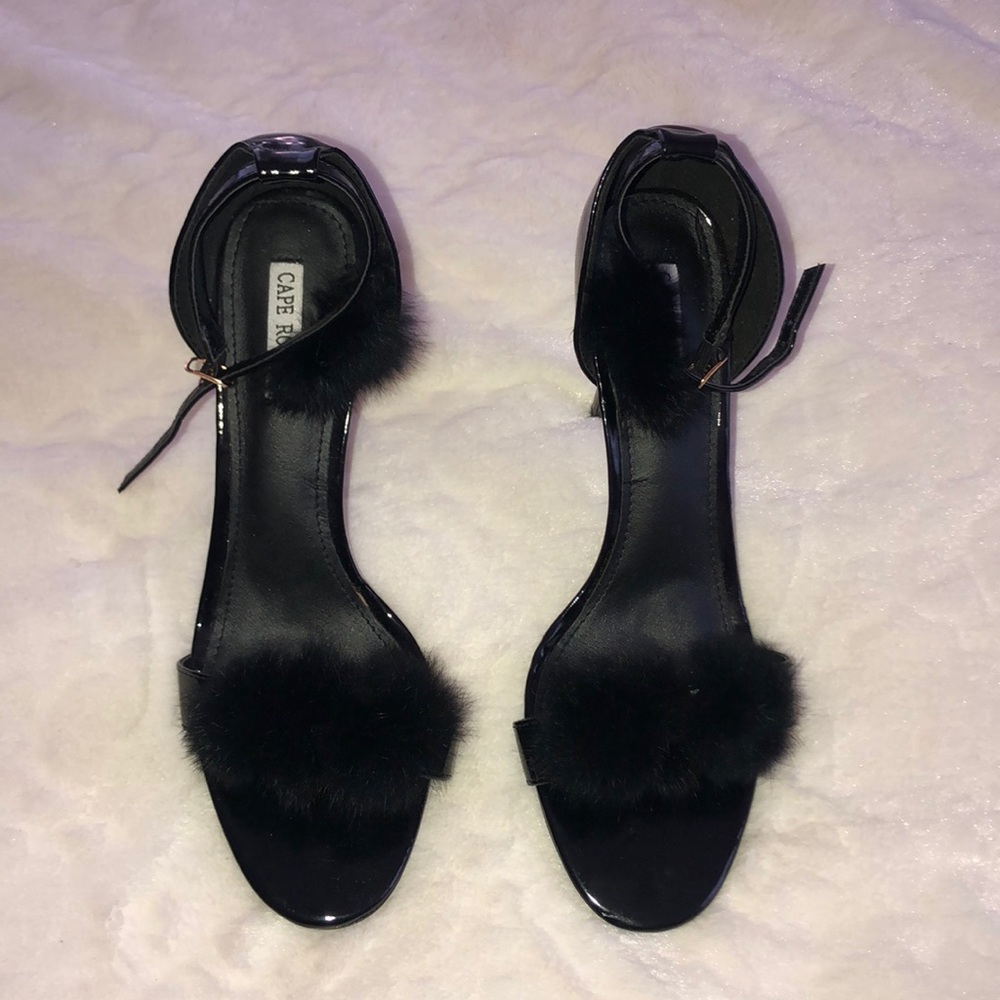 Cape Robbin black strappy heels